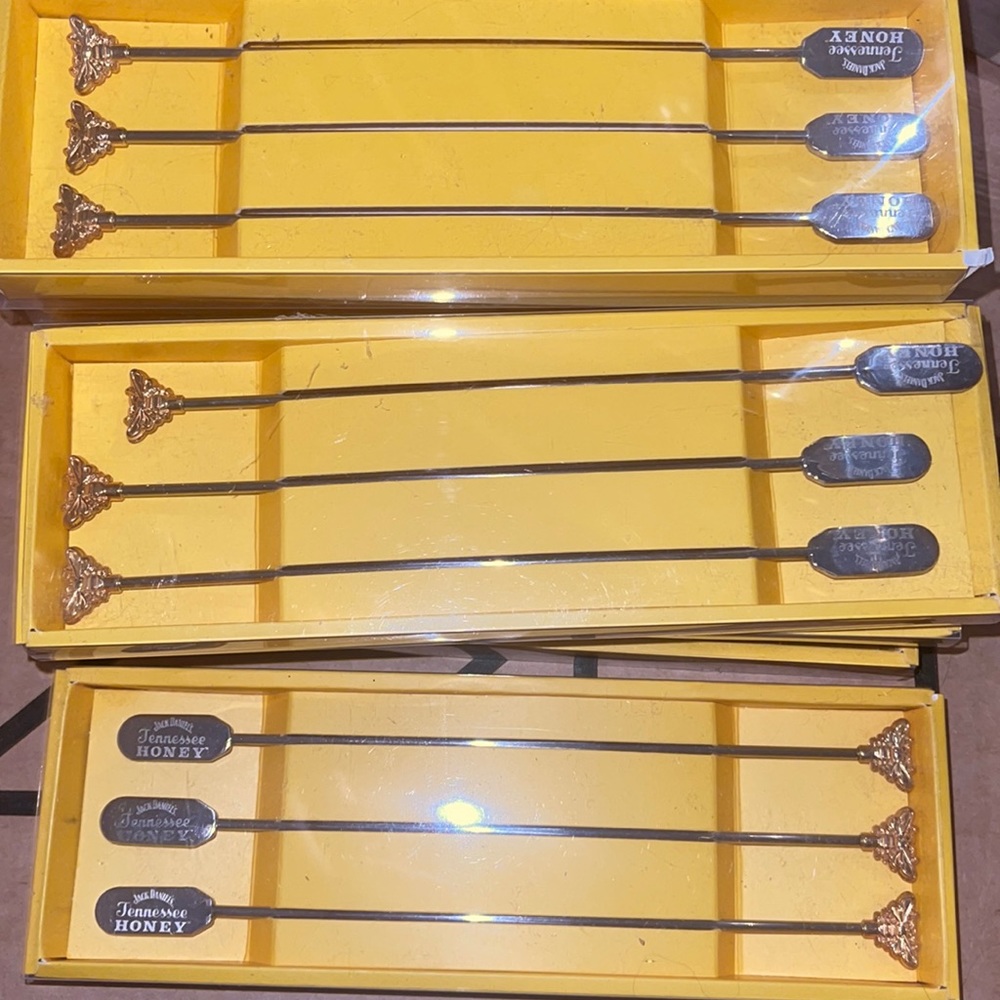 Jack Daniels Tennessee Honey Whiskey Cocktail 3Pk Stirrers - NEW